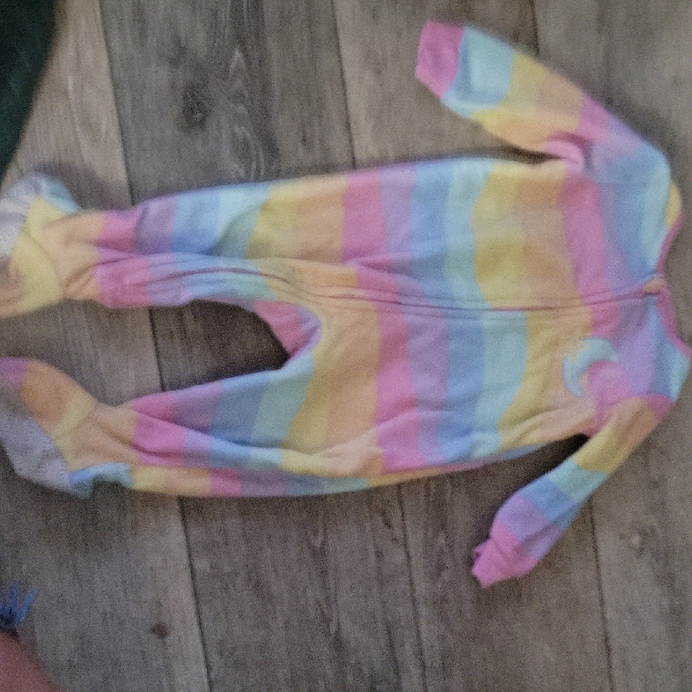 Kids Headquarters Multicolor Striped Footie